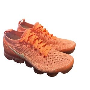 Nike Women's Orange Flyknit Running Shoes